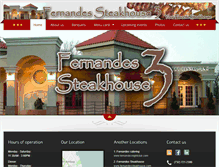 Tablet Screenshot of fernandessteakhouse3.com